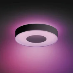 Luminaires Philips Plafonnier Philips Hue Infuse LED Noir, 1 lumière, Changeur de couleurs