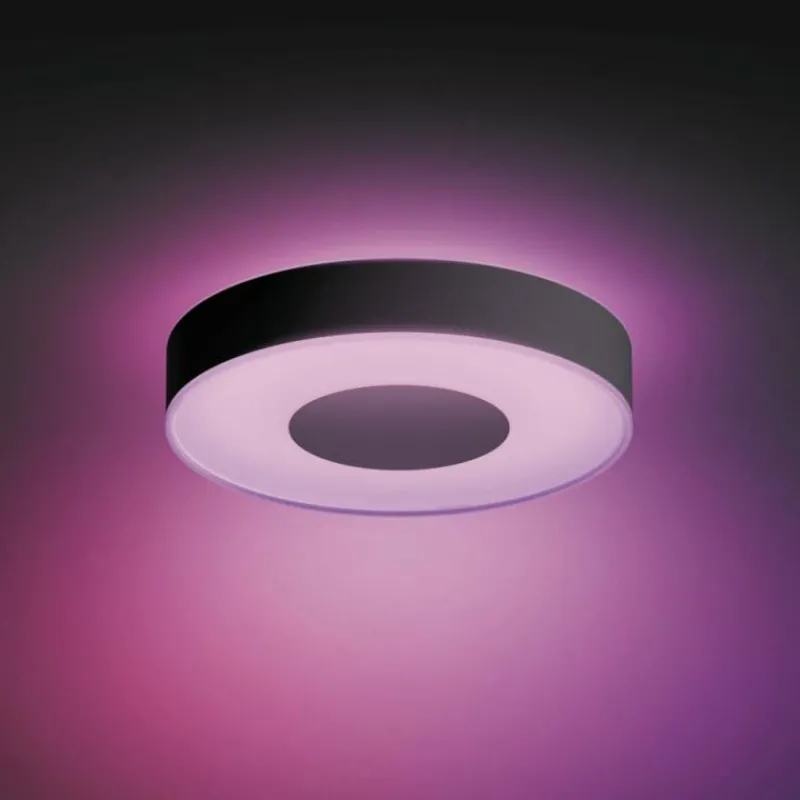 Luminaires Philips Plafonnier Philips Hue Infuse LED Noir, 1 lumière, Changeur de couleurs