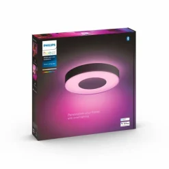 Luminaires Philips Plafonnier Philips Hue Infuse LED Noir, 1 lumière, Changeur de couleurs