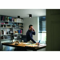 Luminaires Philips Plafonnier Philips Hue Pillar LED Noir, 1 lumière, Télécommandes