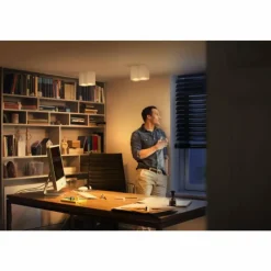 Luminaires Philips Plafonnier Philips Hue Pillar LED Blanc, 2 lumières, Télécommandes
