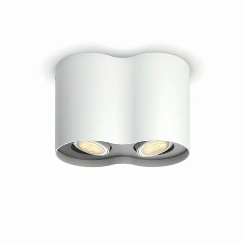 Luminaires Philips Plafonnier Philips Hue Pillar LED Blanc, 2 lumières, Télécommandes
