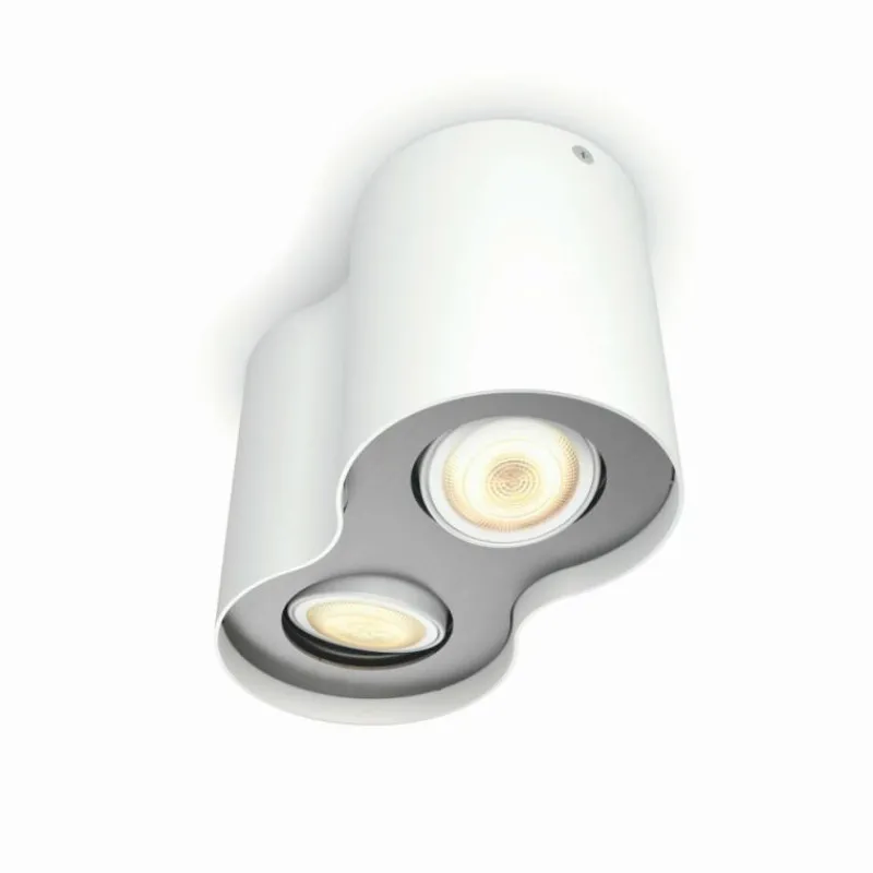 Luminaires Philips Plafonnier Philips Hue Pillar LED Blanc, 2 lumières, Télécommandes