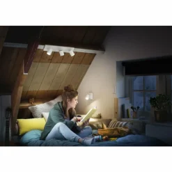 Luminaires Philips Plafonnier Philips Hue Runner LED Blanc, 3 lumières, Télécommandes