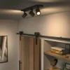 Luminaires Philips Plafonnier Philips Hue Runner LED Noir, 3 lumières, Télécommandes
