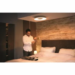 Luminaires Philips Plafonnier Philips Hue Still LED Noir, 1 lumière, Télécommandes