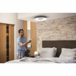 Luminaires Philips Plafonnier Philips Hue Still LED Aluminium, 1 lumière, Télécommandes