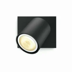 Luminaires Philips Plafonnier Philips Hue White Ambiance Runner LED Noir, 1 lumière, Télécommandes