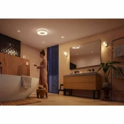 Luminaires Philips Plafonnier Philips Hue Xamento LED Blanc, 1 lumière, Changeur de couleurs