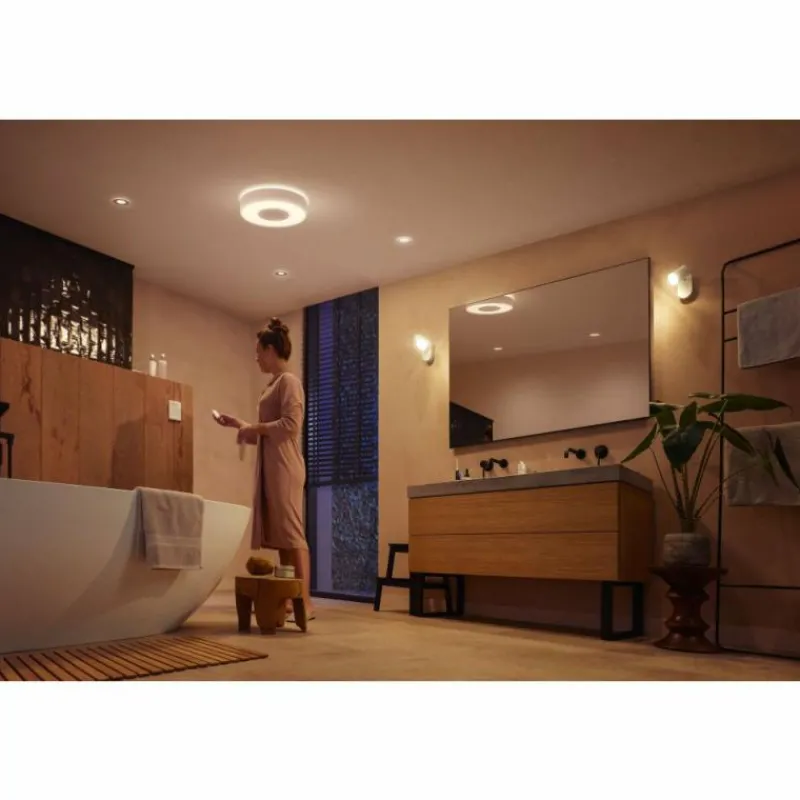 Luminaires Philips Plafonnier Philips Hue Xamento LED Blanc, 1 lumière, Changeur de couleurs