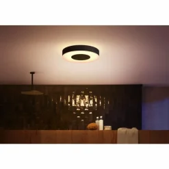 Luminaires Philips Plafonnier Philips Hue Xamento LED Noir, Blanc, 1 lumière, Changeur de couleurs