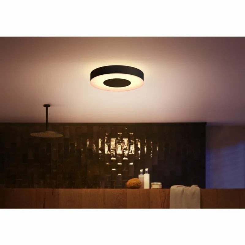 Luminaires Philips Plafonnier Philips Hue Xamento LED Noir, Blanc, 1 lumière, Changeur de couleurs