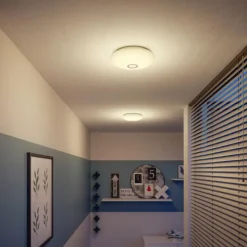 Luminaires Philips Plafonnier Philips Mauve LED Blanc, 1 lumière, Détecteur de mouvement* Éclairage Led