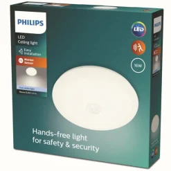 Luminaires Philips Plafonnier Philips Mauve LED Blanc, 1 lumière, Détecteur de mouvement* Éclairage Led
