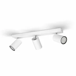 Luminaires Philips Plafonnier Philips myLiving Kosipo Blanc, 3 lumières* Spots Et Projecteurs