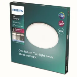 Luminaires Philips Plafonnier Philips Ozziet LED Blanc, 1 lumière* Éclairage Led
