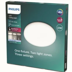 Luminaires Philips Plafonnier Philips Ozziet LED Blanc, 1 lumière* Éclairage Led
