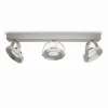 Luminaires Philips Plafonnier Philips Spur LED Acier inoxydable, 3 lumières* Éclairage Led