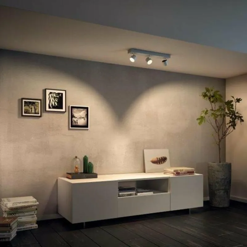 Luminaires Philips Plafonnier Philips Star LED Blanc, 3 lumières* Éclairage Led