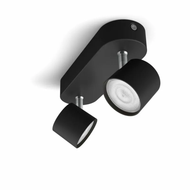 Luminaires Philips Plafonnier Philips Star LED Noir, 2 lumières* Éclairage Led