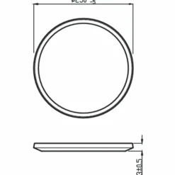 Luminaires Philips Plafonnier Philips Superslim CL550 LED Noir, 1 lumière* Éclairage Led