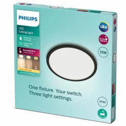Luminaires Philips Plafonnier Philips Superslim CL550 LED Noir, 1 lumière* Éclairage Led