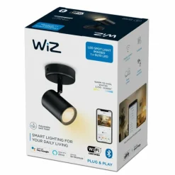 Luminaires Philips Plafonnier Philips WiZ IMAGEO LED Noir, 1 lumière