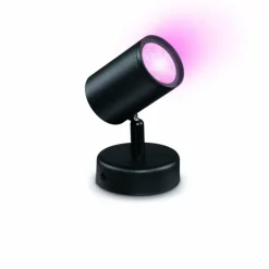 Luminaires Philips Plafonnier Philips WiZ IMAGEO LED Noir, 1 lumière, Changeur de couleurs