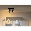 Luminaires Philips Plafonnier Philips WiZ IMAGEO LED Noir, 4 lumières, Changeur de couleurs