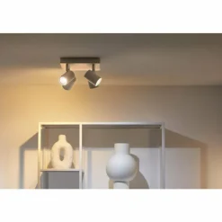 Luminaires Philips Plafonnier Philips WiZ IMAGEO LED Blanc, 4 lumières, Changeur de couleurs