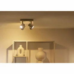 Luminaires Philips Plafonnier Philips WiZ IMAGEO LED Blanc, 4 lumières, Changeur de couleurs