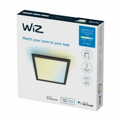 Luminaires Philips Plafonnier Philips WiZ LED Noir, 1 lumière