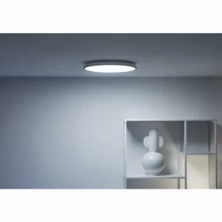 Luminaires Philips Plafonnier Philips WiZ Rune LED Noir, Blanc, 1 lumière, Changeur de couleurs