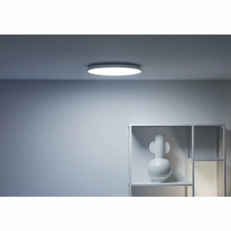 Luminaires Philips Plafonnier Philips WiZ Rune LED Blanc, 1 lumière, Changeur de couleurs
