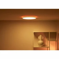 Luminaires Philips Plafonnier Philips WiZ Rune LED Blanc, 1 lumière, Changeur de couleurs