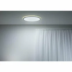 Luminaires Philips Plafonnier Philips WiZ SuperSlim LED Noir, Blanc, 1 lumière