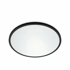 Luminaires Philips Plafonnier Philips WiZ SuperSlim LED Noir, 1 lumière