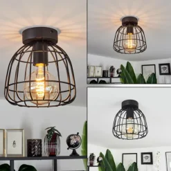 Lampes Industrielles-hofstein Plafonnier Piment Noir, 1 lumière