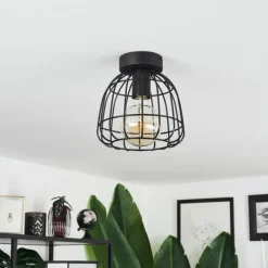 Lampes Industrielles-hofstein Plafonnier Piment Noir, 1 lumière