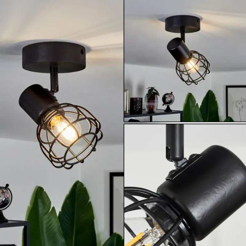 Lampes Industrielles-hofstein Plafonnier Piment Noir, 1 lumière