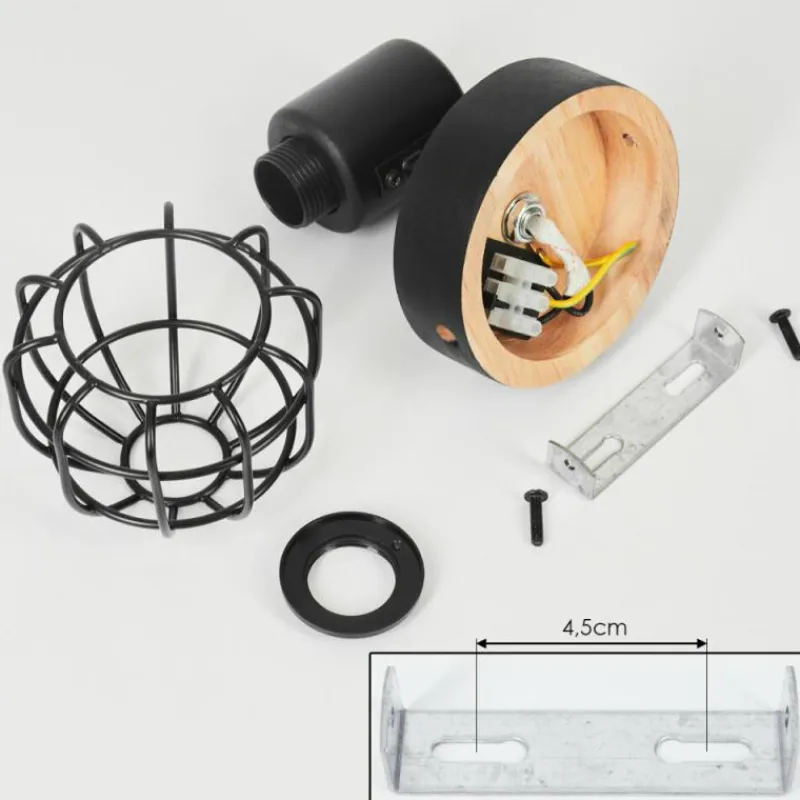 Lampes Industrielles-hofstein Plafonnier Piment Noir, 1 lumière