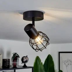 Lampes Industrielles-hofstein Plafonnier Piment Noir, 1 lumière