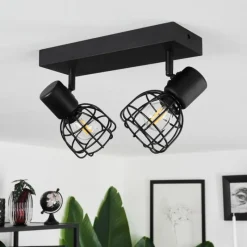 Lampes Industrielles-hofstein Plafonnier Piment Noir, 2 lumières