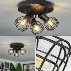 hofstein Plafonnier Piment Noir, 3 lumières