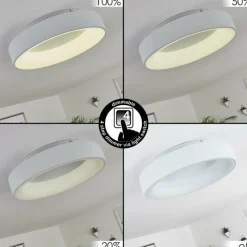 hofstein Plafonnier Pine LED Blanc, 1 lumière