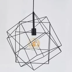 Lampes Vintages & Rétros-hofstein Plafonnier Pinguro Noir, 1 lumière