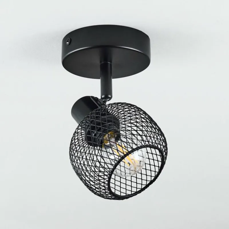 hofstein Plafonnier Pipisu Noir, 1 lumière