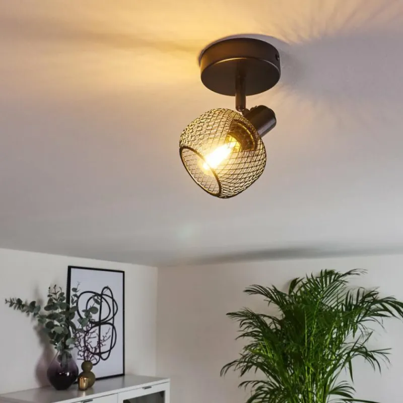 hofstein Plafonnier Pipisu Noir, 1 lumière