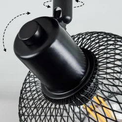 hofstein Plafonnier Pipisu Noir, 2 lumières