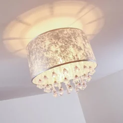 hofstein Plafonnier Pirinoa Argenté, 1 lumière* Plafonniers